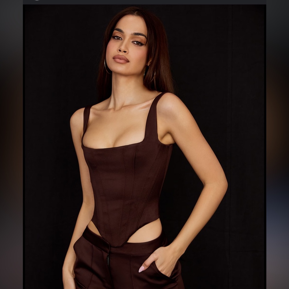 Brown Corset Top Rafa